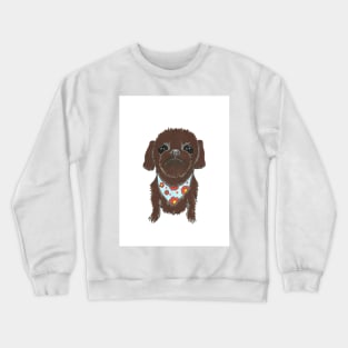 PEDICURE Puppy Dog Painting Crewneck Sweatshirt